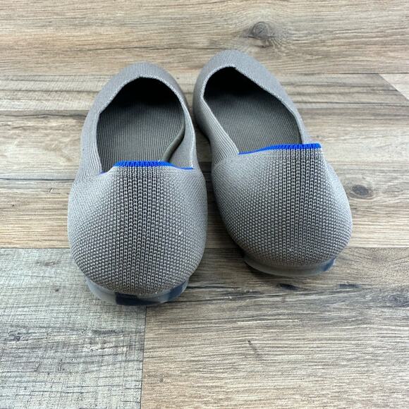 ROTHY'S The Flat Round Toe Flax Birdseye  Brown Comfort Ballet Flats lik… - Picture 5 of 9